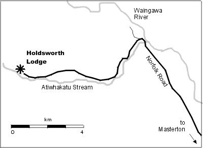 Holdworth Lodge map